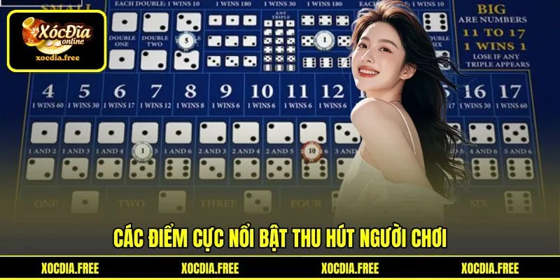 Các điểm cực nổi bật thu hút người chơi Các điểm cực nổi bật thu hút người chơi