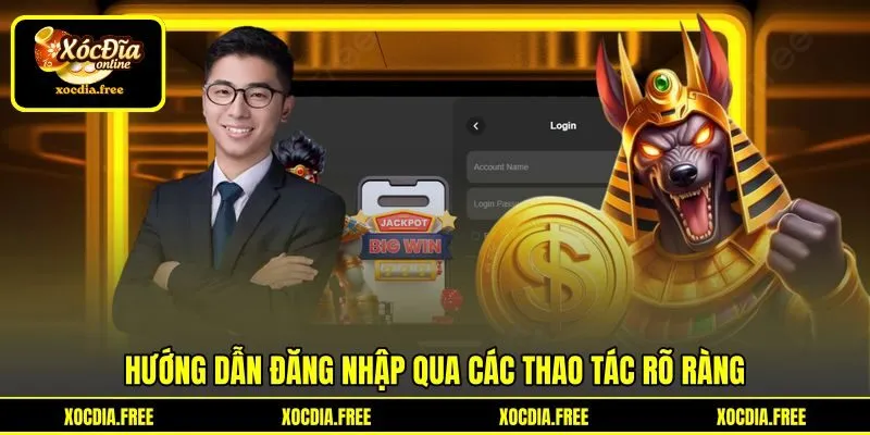 Hướng dẫn đăng nhập qua các thao tác rõ ràng